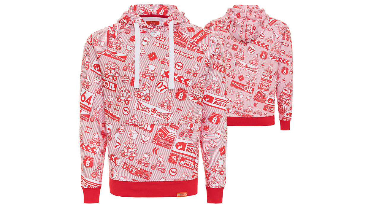 White nintendo hoodie on sale
